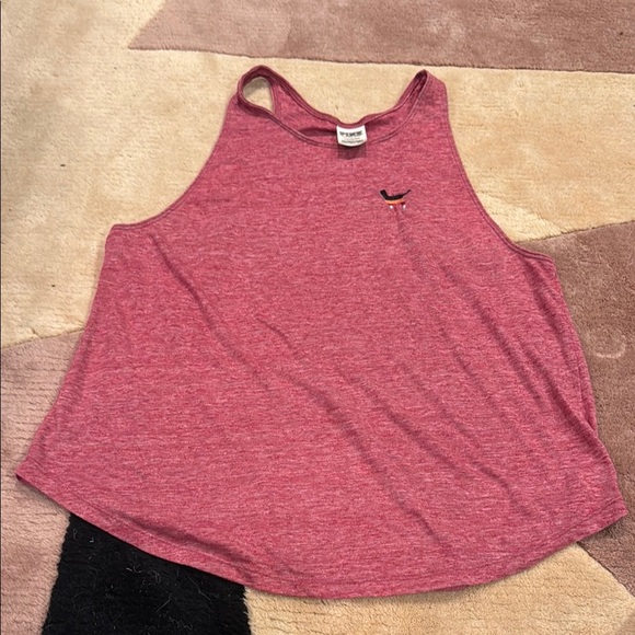 PINK Victoria's Secret Tops - PINK Victoria's Secret Relaxed Pink Sleeveless Tank Top